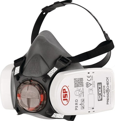 Mascarilla de media cara jsp | y 140 y 143 | presionado para comprobar incl. filtro p3 | metro | 1 pieza - bht0a3-0l5-n00 - bht0a3-0l5-n00