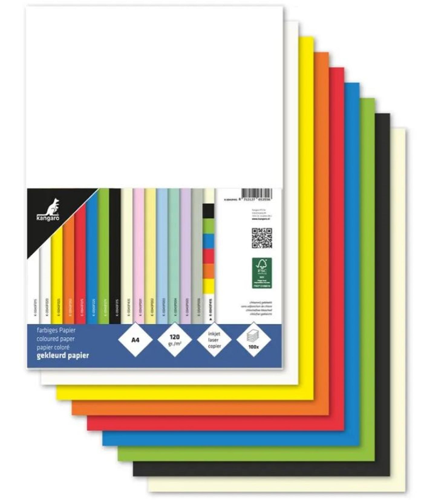 Papel copia canguro a4 120gr 100 hojas