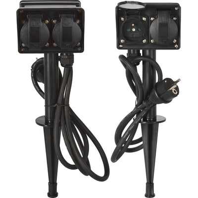 Pro garden tuinstekkerdoos outdoor 2+2