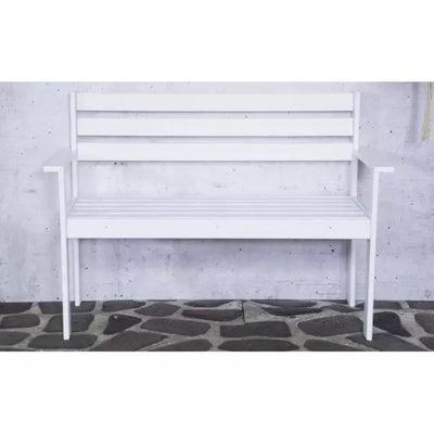 Sens semmy banco de madera 120cm blanco