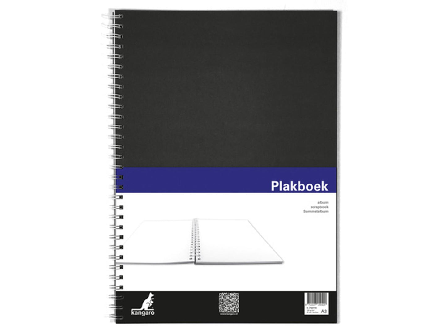 Scrapbook canguro a3 120gr 40 hojas negro