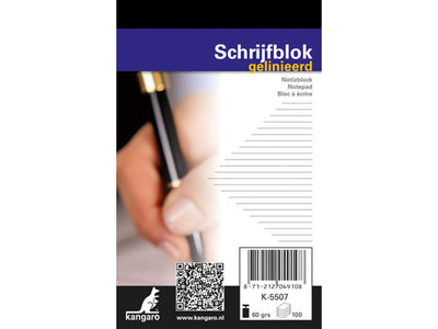 Blocco note Kangaro linea A7 100 fogli confezione da 10 pz