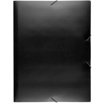 Carpeta elasto canguro a4 plastico negro