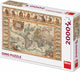 Dinotoys Dino Puzzle - Mappa storica del mondo - 2000 pezzi