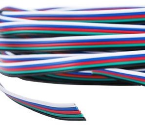 Enzo kabel voor rgbw ledstrip 5-aderig lengte 50 meter - 4380054