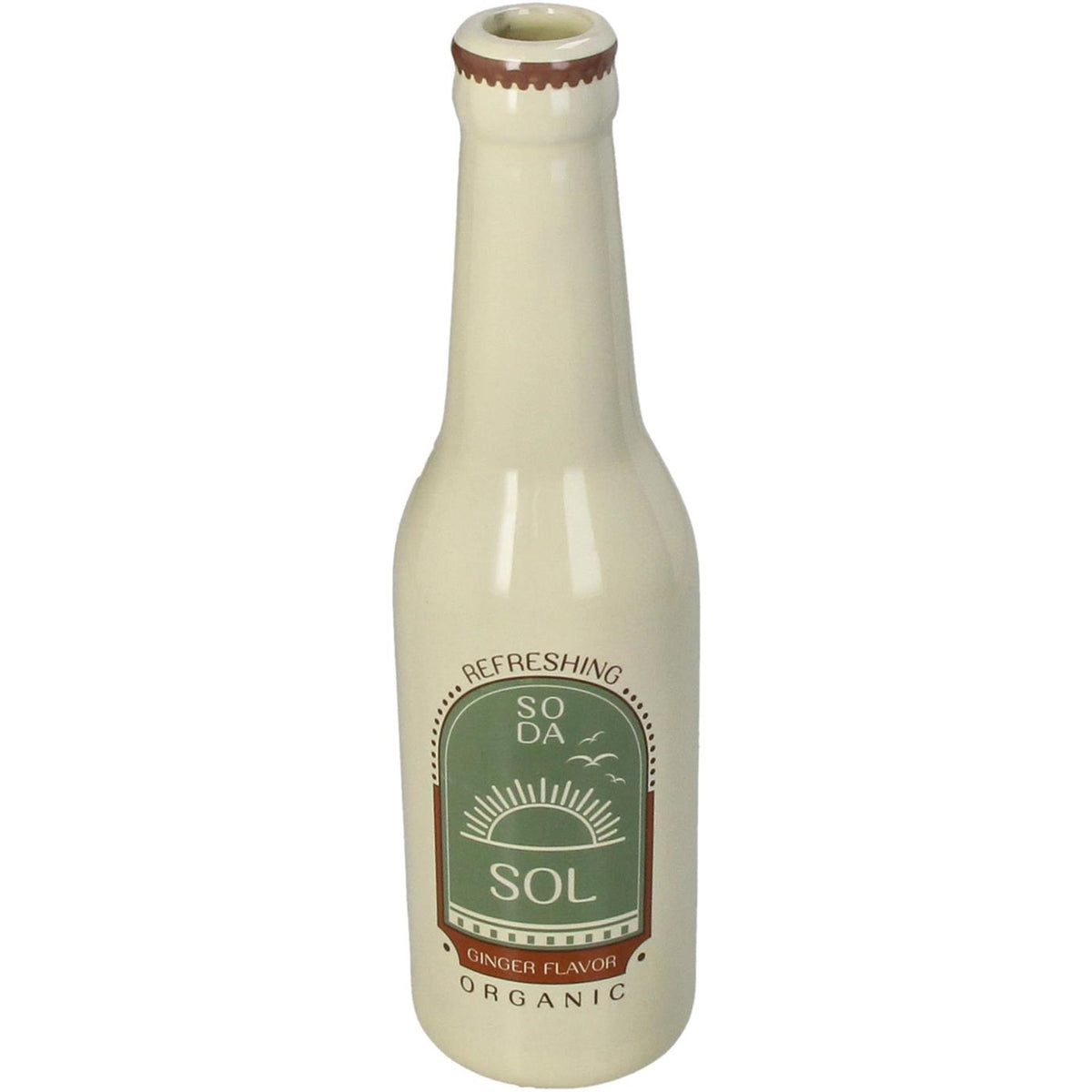 Vaso Kersten bottiglia di soda sol terracotta h24cm
