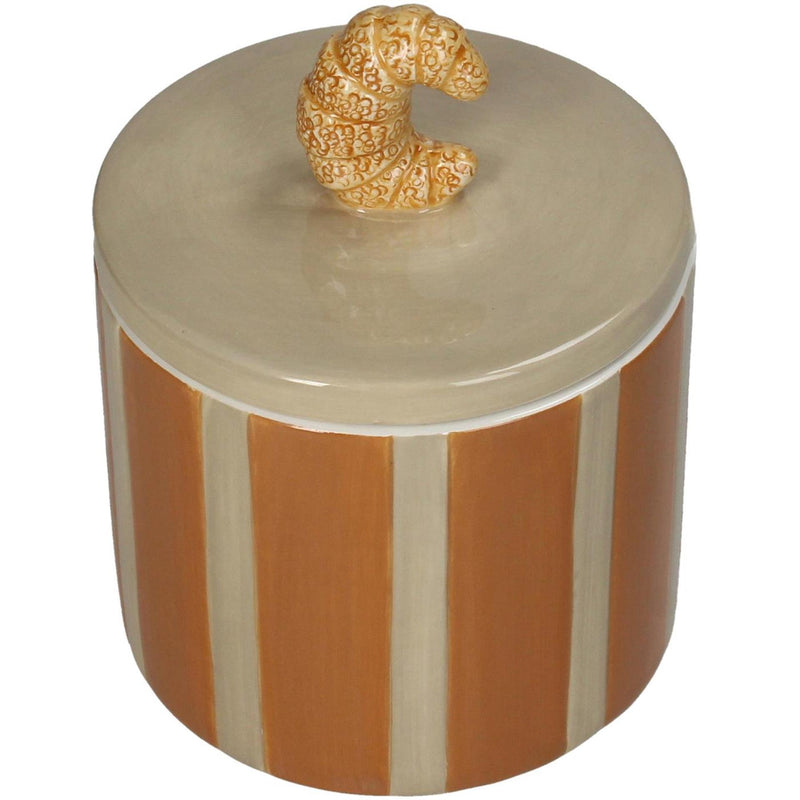 Kersten voorraadpot croissant dolomite h14,3cm