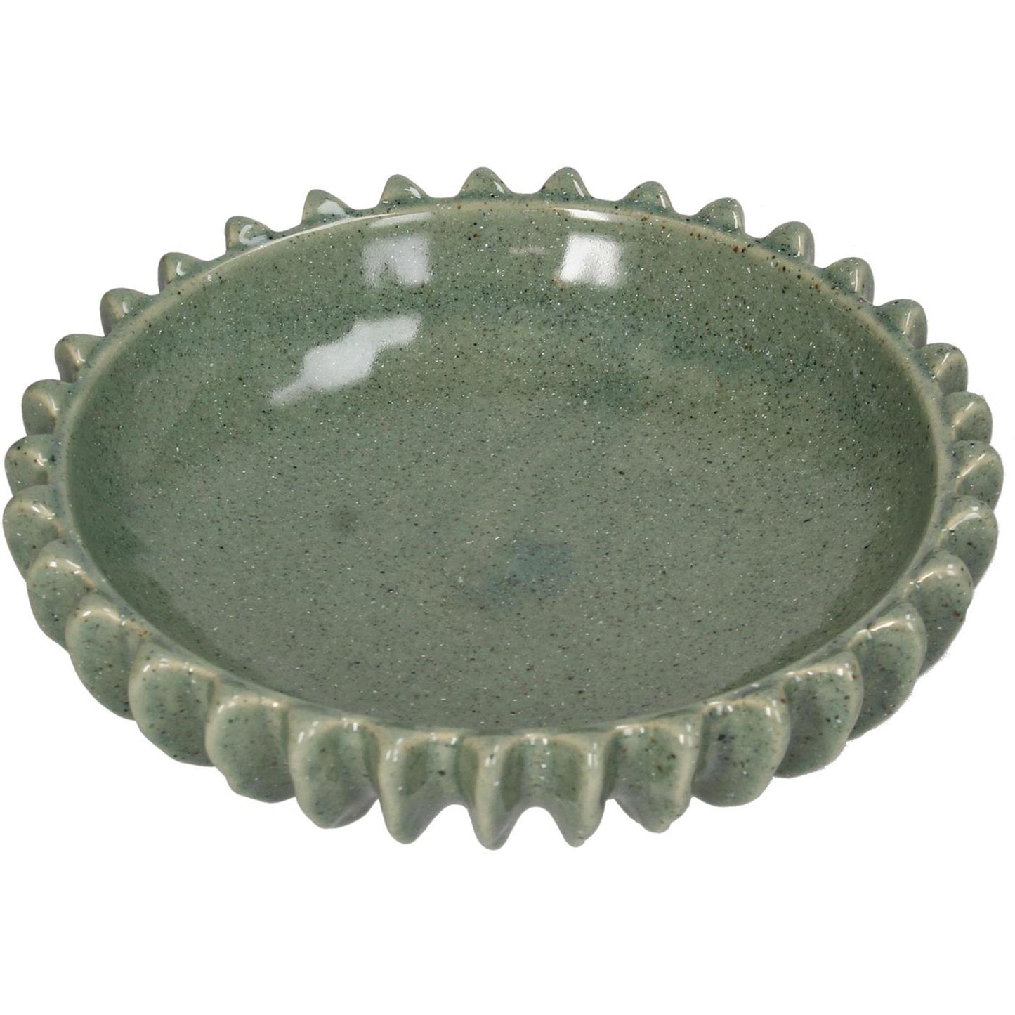 Cuenco Kersten cerámica verde 20x20x5,5cm