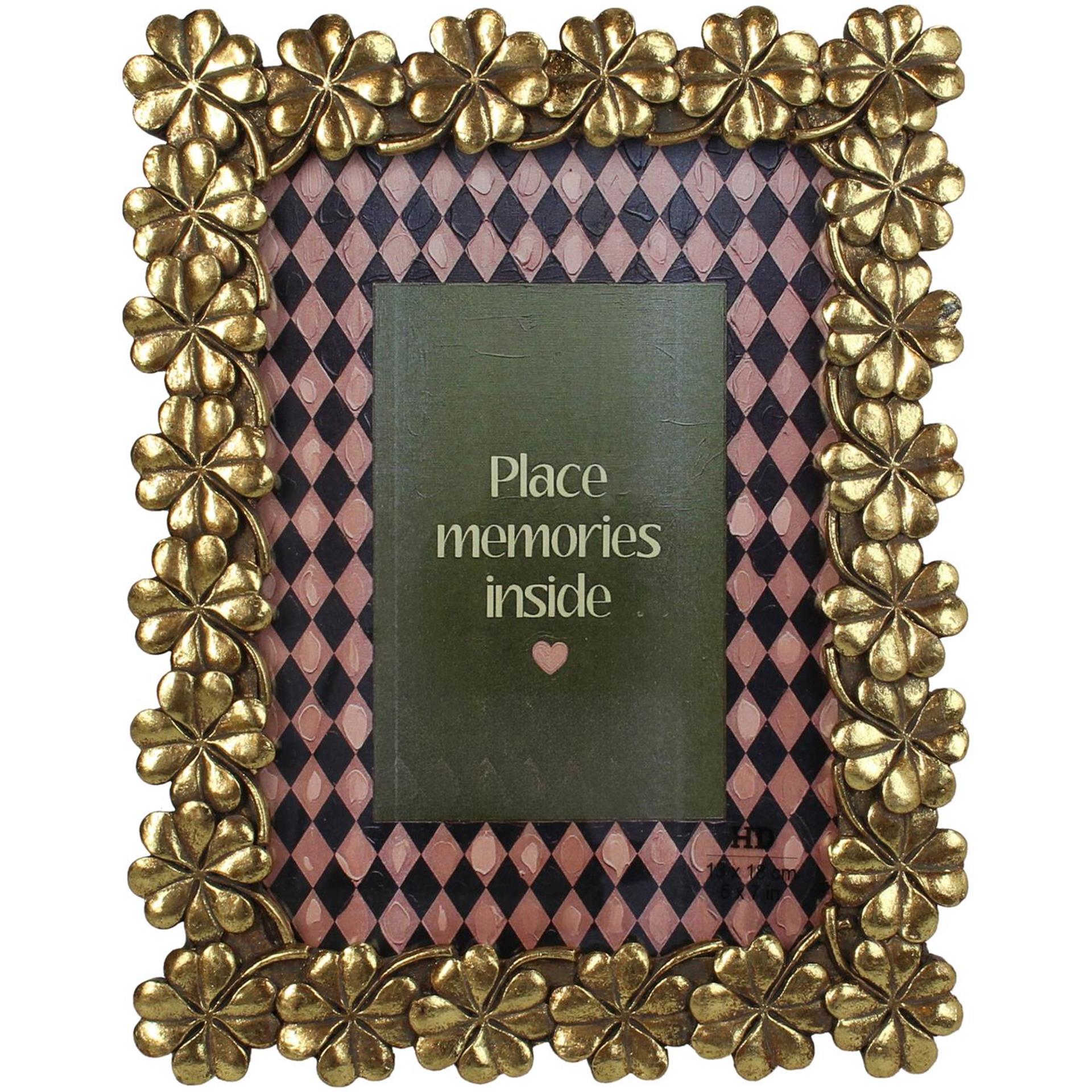 Kersten photo frame four-leaf clover polyresin 13x18cm