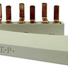 Enzo kamrail 2 fase 10pol. 2x17,8mm 8x9mm gebogen wit - 4000320