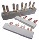 Enzo kamrail 2 fase 6pol. 2x17,8mm 4x9mm gebogen wit - 4000310