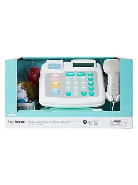 Sistema de escáner Playgo Kassa con dinero y artículos falsos.
