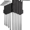Katana torx angle wrench set ith bore t10 - t50