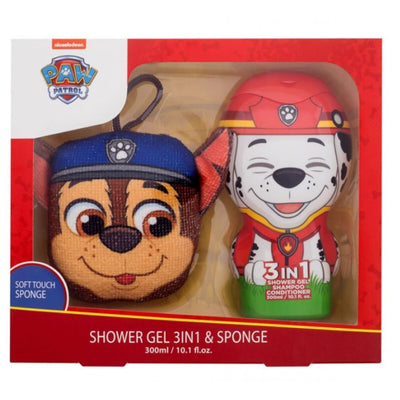 Set de regalos de patrulla de patuletas Marsh Showergel + esponja