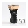 Estatua decorativa inspirada en la temporada ardilla con caja 14x22,5 cm negro