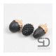Decoración inspirada en la temporada cono fruta 8,7x6,3x5,5cm negro