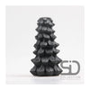Candelabro decorativo inspirado en la temporada Árbol de Navidad 11x11x19 negro