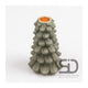 Season inspired decoration kaarsenstandaard 10x10xx15 olijfgroen