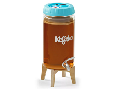 Barattolo di fermentazione Kombucha Kefirko - distributore di bevande - 4L blu