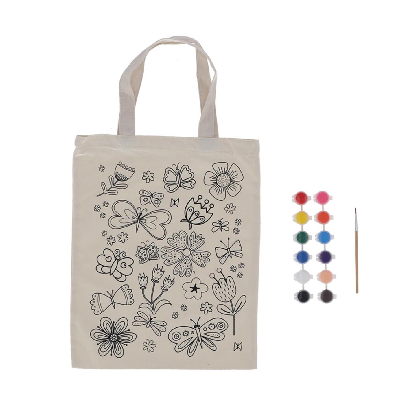 Esschert design sacchetto da colorare farfalle