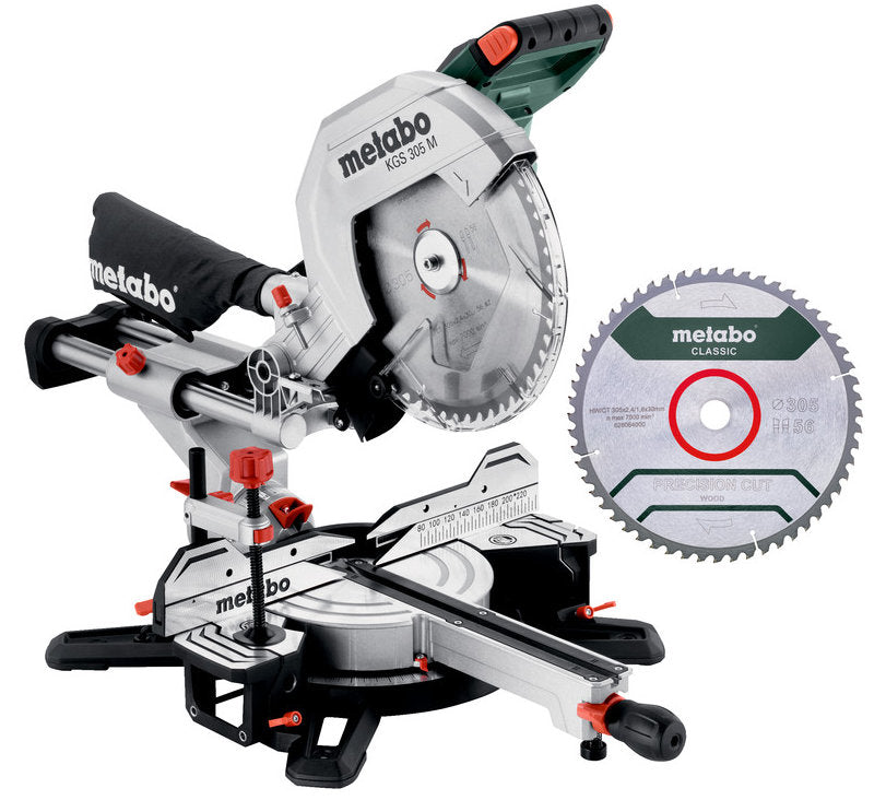 Tronzadora Metabo kgs 305 m juego con función de tracción | último modelo + hoja de sierra adicional - 613305900