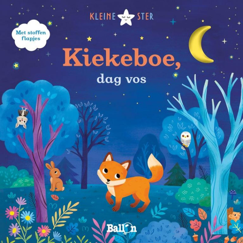 Ballon kiekeboe, dag vos (met stoffen flappen)