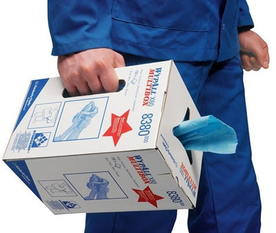 Paño de limpieza Kimberly-Clark | l420xw245ca. milímetros | azul | 1 capa, perforada, con relieve | caja | 1 pieza - 8380 - 8380