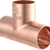 Tee in rame Kirchhoff, nudo, 18 mm, 3 prese, (5130) - 989044017
