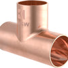 Tee in rame Kirchhoff, nudo, 28 mm, 3 prese, (5130) - 989046055