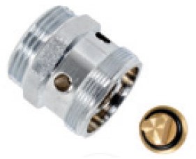Valvola di ritegno Kirchhoff in ottone, cromata, m28 et x 3 4 et, con aeratore per tubo - 98631120