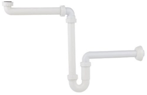 Kirchhoff polypropyleen ruimtebesparende sifon voor wastafel, 1 1 4 x 32 mm - 98833518