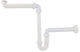 Kirchhoff polypropyleen ruimtebesparende sifon voor wastafel, 1 1 4 x 32 mm - 98833518