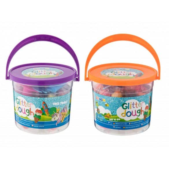 Grafix Glitter Clay in Bucket, 16x16 grammi + accessori