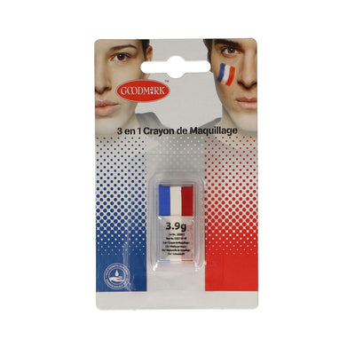 Goodmark Goodmark 3 in 1 make -up stick Red White Blue 3.9gr