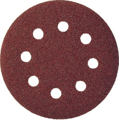 Klingspor schuurpad met klitbevestiging | gls 5 125 mm korreling 80 | voor hout metaal korund | gatenaantal 8 | 50 stuks - 89489 - 89489