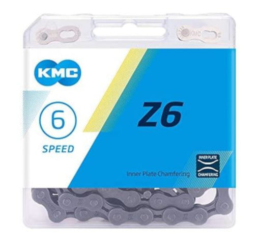 KMC Z6 6 speed ketting - bruin, unisex, staal - stadsfietsen, e-bikes, fixed gears
