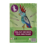 Kleur en maak je eigen vogelfiguur 24x17cm - afbeelding 2