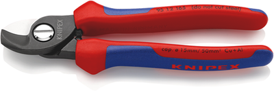 Tagliacavi Knipex 95 12 165 sb | maniglie multicomponente | rosolato | 165 mm - 95 12 165 sb