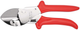 Forbici a incudine Knipex | Lunghezza 200 mm | rivestito in plastica | cromato - 94 55 200