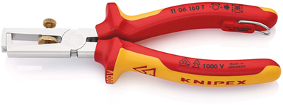 Pinza spelafili Knipex con molla di apertura | universale | isolato | carcassa multicomponente - 11 06 160 t