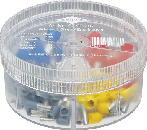 Scatola assortimento Knipex | Scatola di plastica da 100 pezzi 4,0-16,00 mm² | 1 pezzo - 97 99 907 - 97 99 907