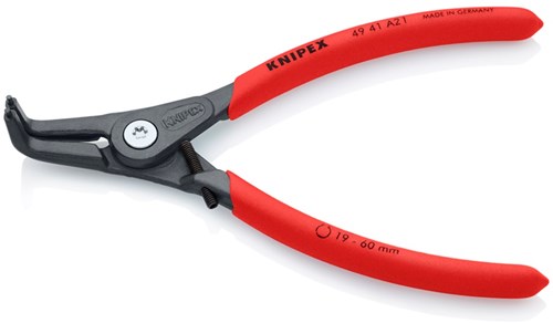 Pinza per anelli di sicurezza Knipex esterna n. curvo - 49 41 a21 - 4941a21