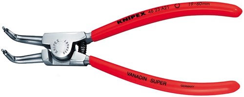 Pinza per anelli elastici Knipex per anelli esterni su assi cromata, rivestita in plastica 170 mm - 4623a21