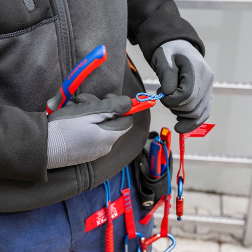 Clip Knipex cc e tt | rosso | 3 pezzi ciascuno - 00 63 06 tcr