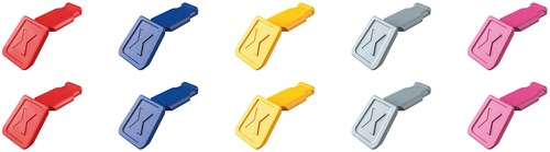 Clip Knipex colorcode mix di colori 1 | 10 pezzi - 00 61 10 c v01