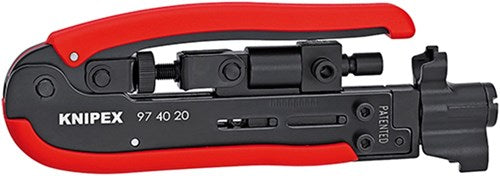Herramientas de compresión Knipex f-, bnc, conector rca - 97 40 20 sb - 974020sb