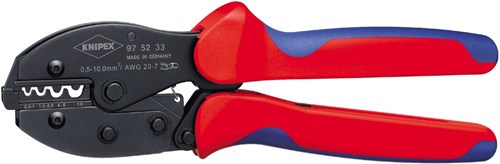 Pinza a crimpare a leva Knipex per capicorda non isolati - 97 52 33 sb 975233sb