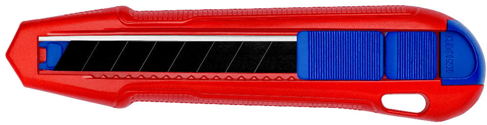 Knipex cutix universele mes stanleymes (rood blauw, incl. 2 mesbladen)