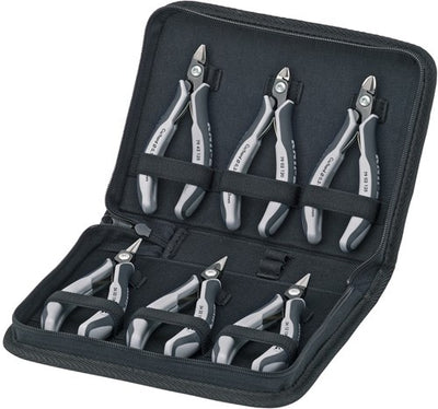 Knipex electronics pliers set in case 6-piece e - 002016pesd