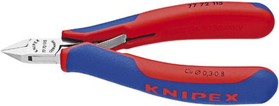 Alicates de corte lateral para electrónica Knipex con mangos de varios componentes 115 mm - 7772115
